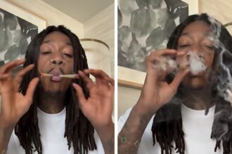 Post di snoop dogg foto in abito da coniglietto di Pasqua, Wiz Khalifa fuma due articolazioni su 420