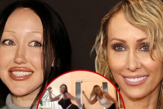 Tish Cyrus e la figlia Noah condividono il video di Tiktok, supposto di manzo schiacciato