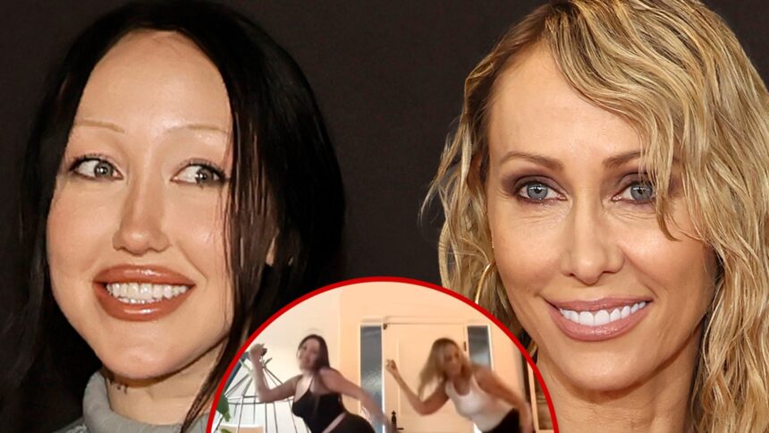 Tish Cyrus e la figlia Noah condividono il video di Tiktok, supposto di manzo schiacciato