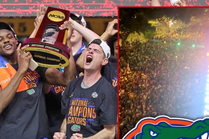 Fan Gators Flood Gainesville Streets Per celebrare il Florida National Championship