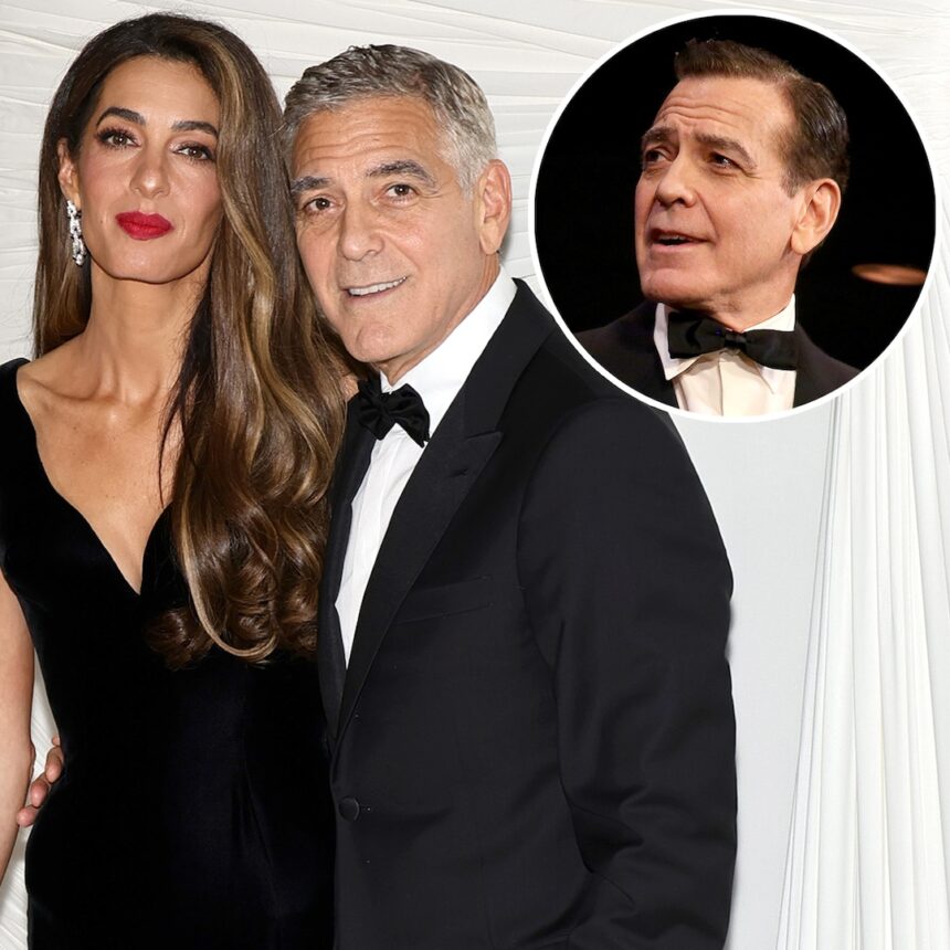 La moglie di George Clooney Amal Clooney reagisce ai suoi capelli castani