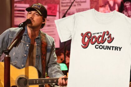 Morgan Wallen che vende "Get Me to God's Country" Merch dopo l'uscita "SNL"