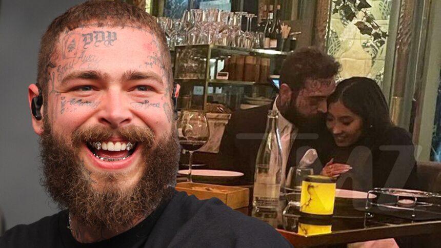 Post Malone Cozies fino alla fidanzata Christy Lee per Paris Date Night