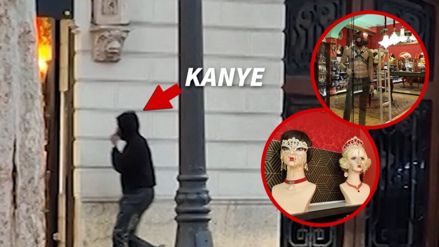 Kanye West Shops al Sex Store in Spagna dopo essere tornato con Bianca Censori