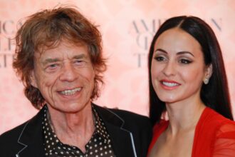 English singer Mick Jagger and his wife US choreographer Melanie Hamrick attend the 2023 American Ballet Theatre's summer season opening night performance of "Like Water For Chocolate" at The Metropolitan Opera House on June 22, 2023 in New York City.