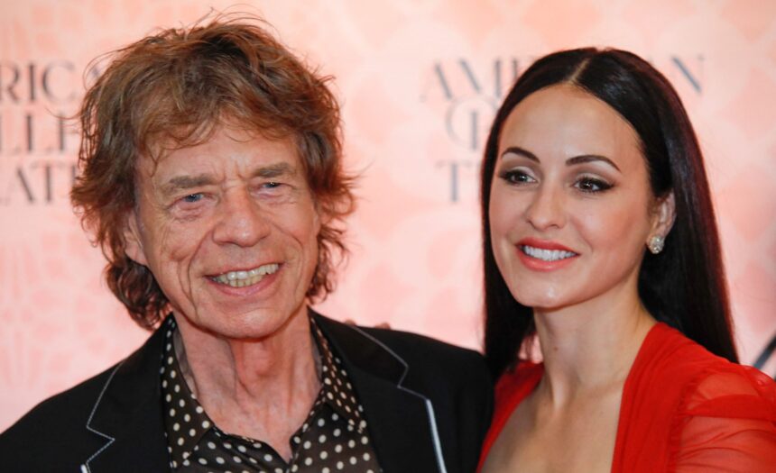English singer Mick Jagger and his wife US choreographer Melanie Hamrick attend the 2023 American Ballet Theatre's summer season opening night performance of "Like Water For Chocolate" at The Metropolitan Opera House on June 22, 2023 in New York City.
