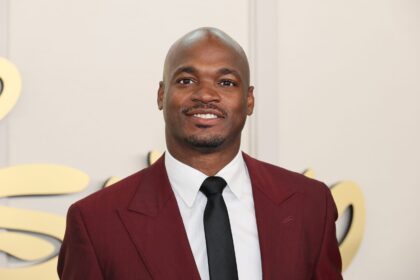 Adrian Peterson attends the 2024 Disney Upfront at Javits Center on May 14, 2024 in New York City.