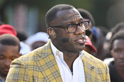 Shannon Sharpe attends ESPN First Take at Clark Atlanta University on November 08, 2024 in Atlanta, Georgia.