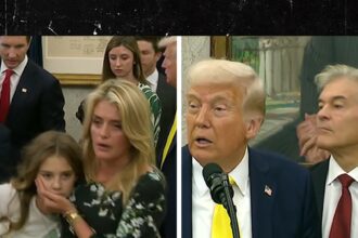 La nipote del Dr. Oz sviste nell'ufficio ovale durante le osservazioni del presidente Trump