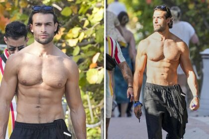Sam Asghari mostra il corpo scolpito durante la passeggiata senza camicia a Miami