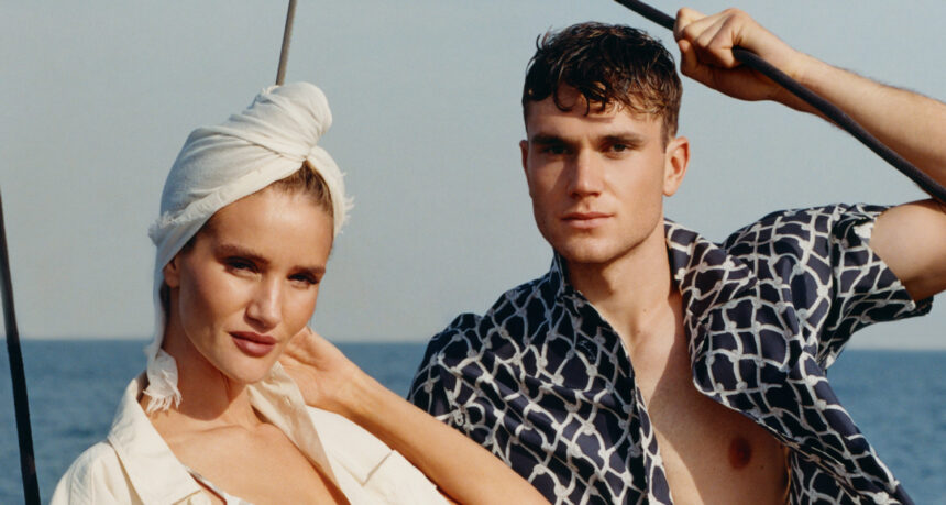 Jack Draper e Rosie Huntington-Whiteley salpano nella campagna sogno di Burberry High Summer