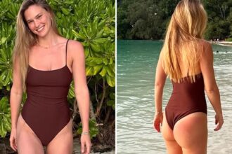 Modello israeliano Bar Refaeli-Buns on Blast on Tropical Bae-Cay!