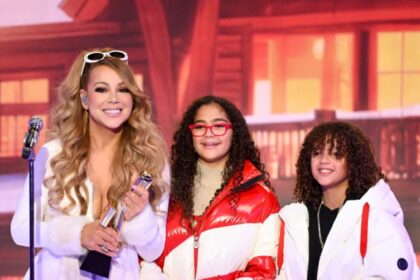 Mariah Carey posa con i bambini Monroe & Maroccan nelle foto di famiglia di Pasqua