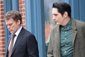 Michael C Hall e David Dastmalchian Film 'Dexter: Resurrection' al negozio di libri a New York