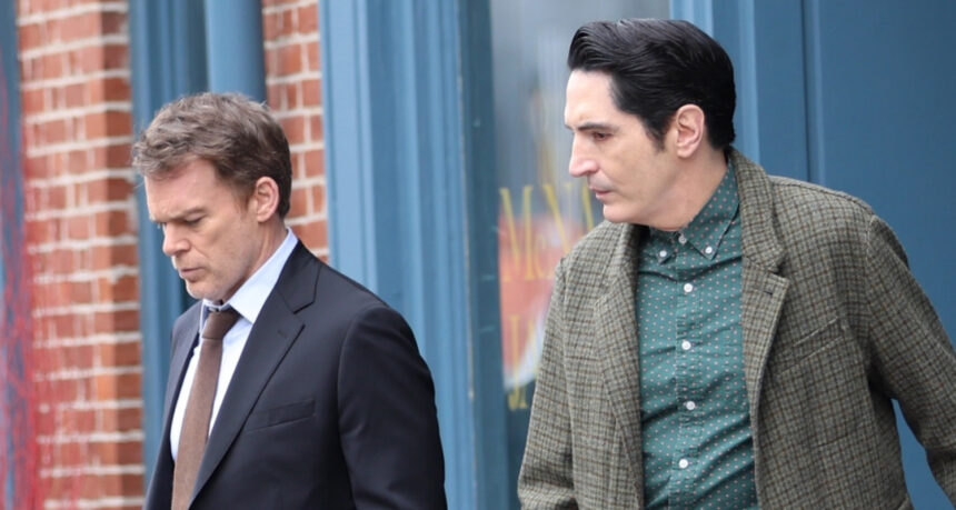 Michael C Hall e David Dastmalchian Film 'Dexter: Resurrection' al negozio di libri a New York