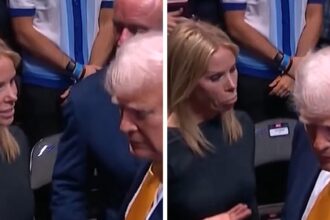 Il presidente Trump fa esplodere la moglie di RFK Jr. Cheryl Hines all'evento UFC, in video