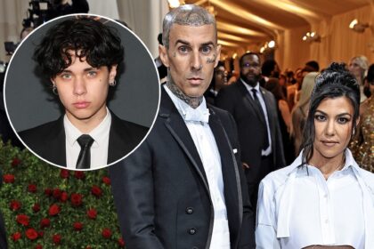 Travis Barker's Kids Landon, Alabama Lode Kourtney Kardashian