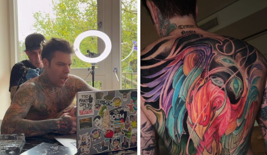 Fedez si fa tatuare ancora: poi mostra il risultato, il disegno ultimato e la nuova frase - Gossip.it