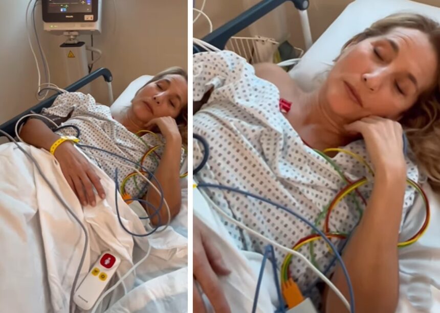 Jo Squillo operata: le immagini nel letto d’ospedale ancora sotto l’effetto di anestesia