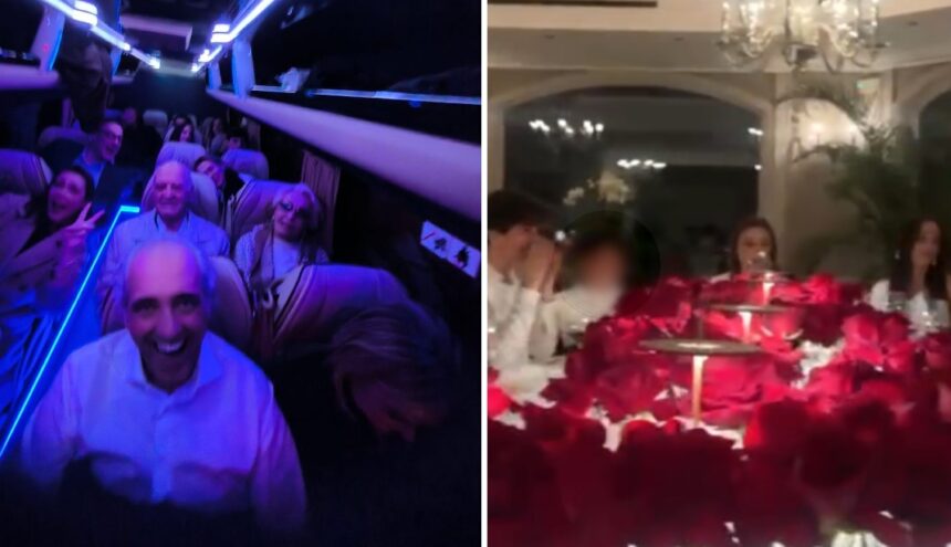 Simona Ventura noleggia un pulmino per festeggiare i 60 anni: le immagini della serata con la famiglia al completo - Gossip.it
