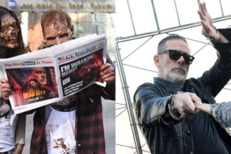'Walking Dead' prende il controllo di New York City, Jeffrey Dean Morgan si diverte con Negan's Bat
