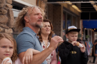 Kody Brown and Robyn Brown and their kids in Cody, Wyoming.