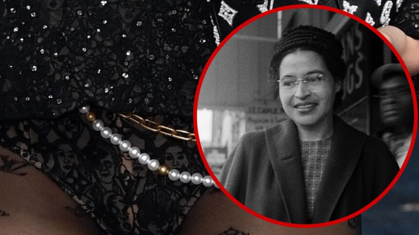 Lisa di Blackpink sembra avere la faccia di Rosa Parks on Inderies at Met Gala