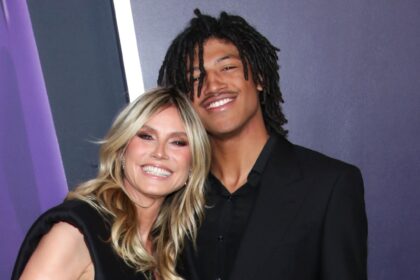 Heidi Klum, figlio di Seal Henry Rare Red Carpet Photo