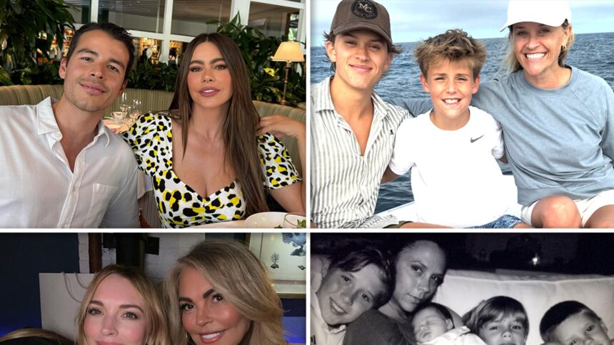 Le star di Hollywood celebrano la festa della mamma