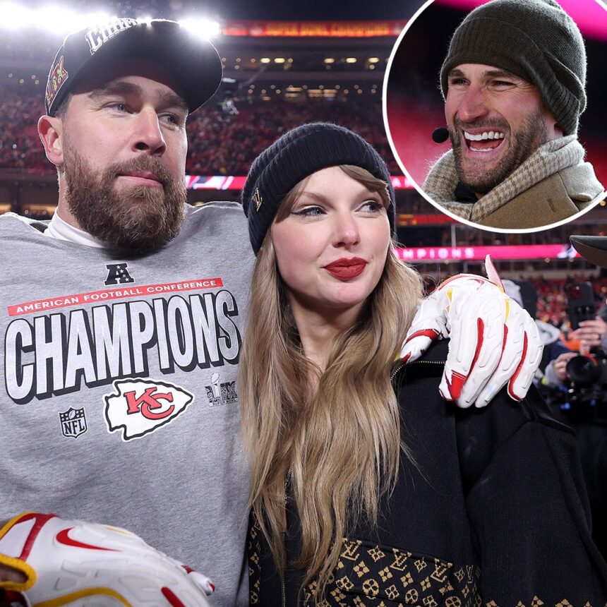 Cousins ​​Kirk della NFL su Taylor Swift, Travis Kelce Back Hair