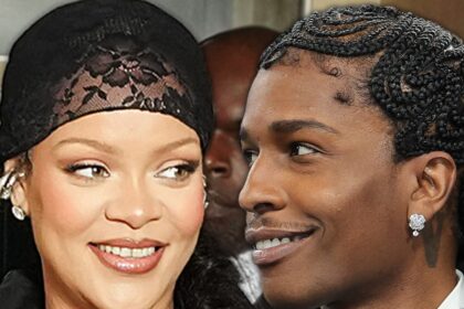 A $ AP Rocky mostra l'anello a forma di rihanna "sexy"