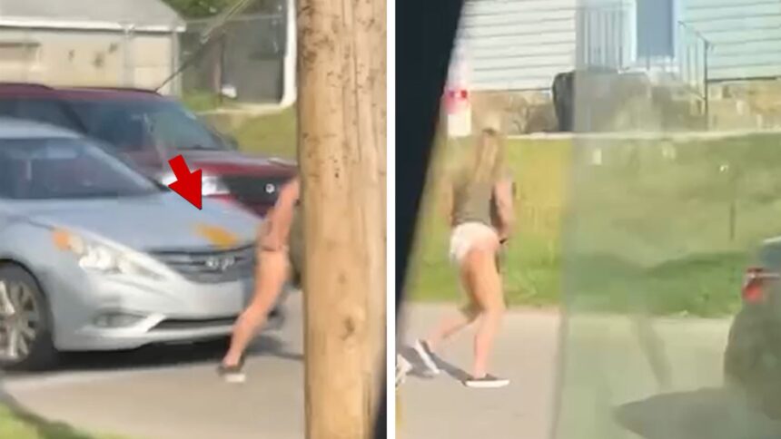 Pennsylvania Woman Poops on Car Hood in Road Rage Incident, in video