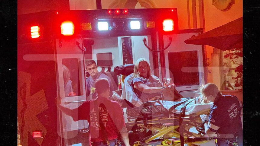 "Rhonyc" Sonja Morgan lascia il ristorante in Florida in ambulanza, in video