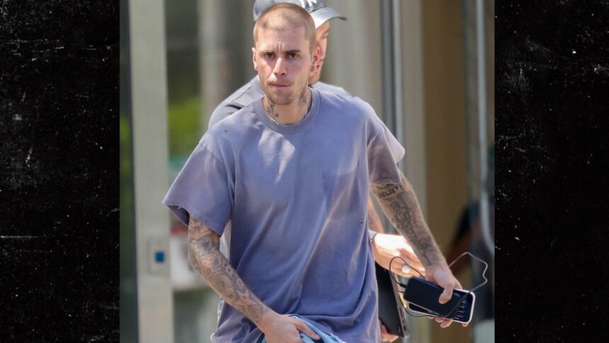 Justin Bieber ottiene un biglietto per il traffico a Los Angeles, afferra il suo cavallo, in video