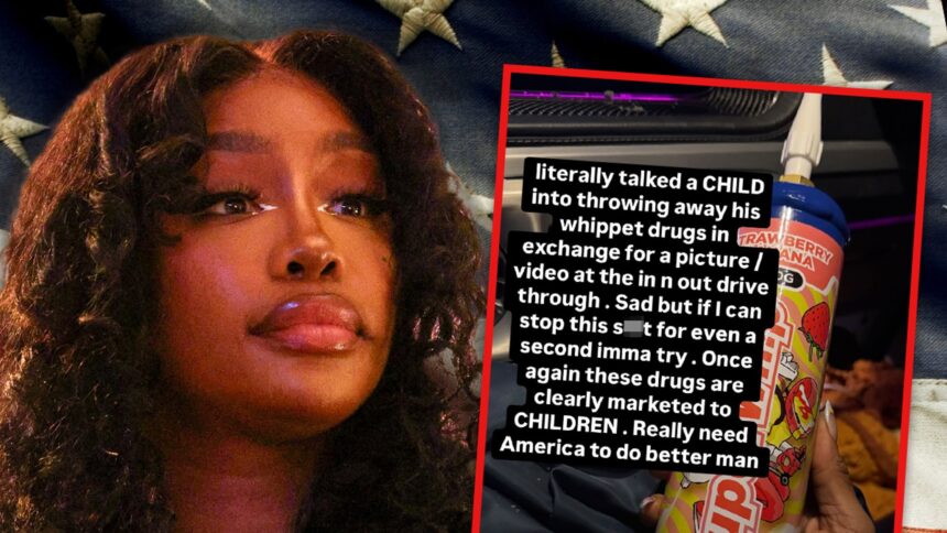 SZA incolpa l'America per aver permesso ai bambini di accedere a Whippets
