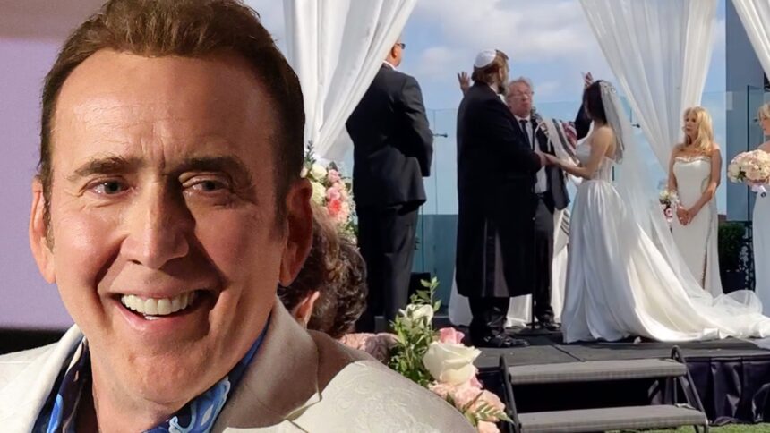 Nicolas Cage partecipa al matrimonio di Son Weston