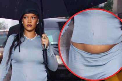 Rihanna debutta una nuova gravidanza al Met Gala, mostra il baby brush sul tappeto blu