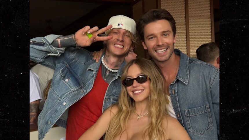Sydney Sweeney Parties a Las Vegas con MGK e Patrick Schwarzenegger