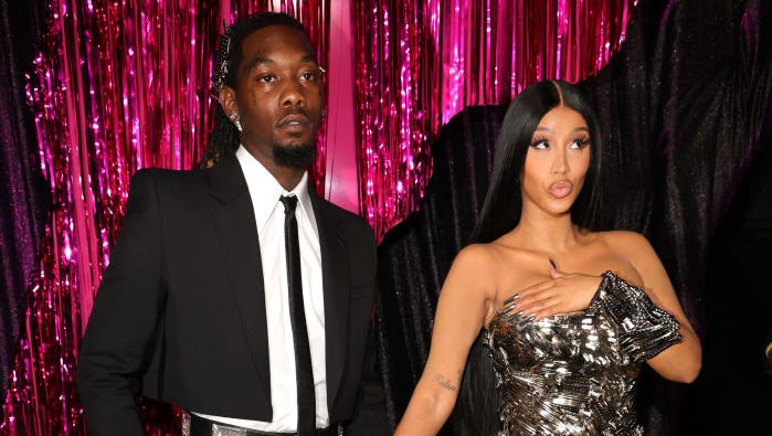 NEWARK, NEW JERSEY - SEPTEMBER 12: Offset and Cardi B attend the 2023 MTV Video Music Awards at Prudential Center on September 12, 2023 in Newark, New Jersey. (Photo by Kevin Mazur/Getty Images for MTV)