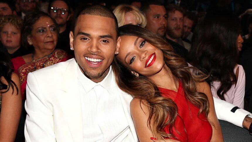 LOS ANGELES, CA - FEBRUARY 10:  Chris Brown and Rihanna attend the 55th Annual GRAMMY Awards at STAPLES Center on February 10, 2013 in Los Angeles, California.  (Photo by Christopher Polk/Getty Images for NARAS)