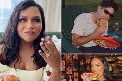 Celebs Chowin 'Down in Burgers for International Burger Day!