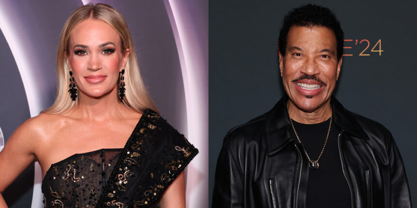 I giudici "American Idol" Carrie Underwood e Lionel Richie reagiscono al viaggio spaziale Blue Origin di Katy Perry