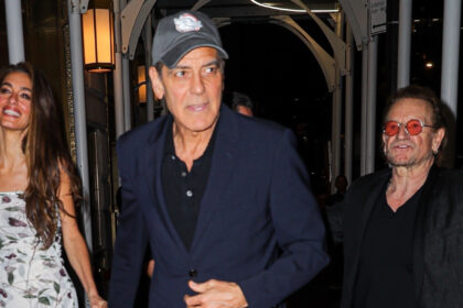 George & Amal Clooney si incontrano con Bono per cena a New York
