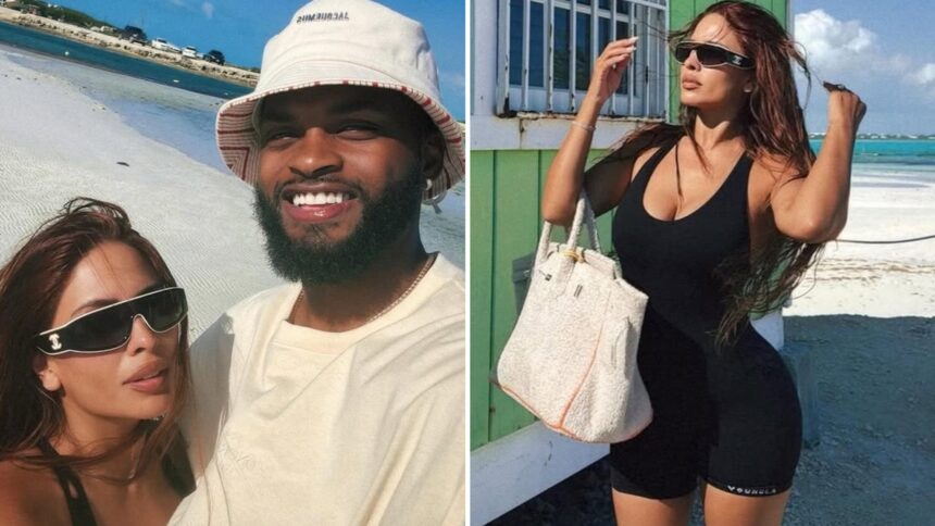 Personalità Internet Yris Palmer si riscalda in vacanza con BF Troy Daniels