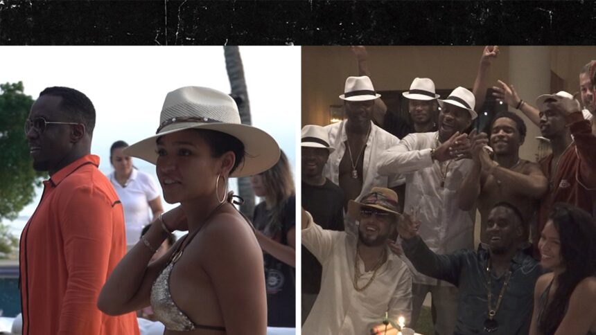 Diddy & Cassie Video esclusivo di coppia alla sua festa del 48 ° compleanno in Messico
