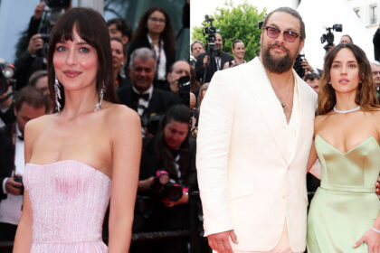 Dakota Johnson si unisce ad Adria Arjona e al fidanzato Jason Momoa alla premiere di "Splitsville" a Cannes!