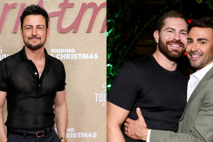 Tyler Hynes di Hallmark indossava una camicia trasparente per l'evento FYC e il marito di Jonathan Bennett ha avuto la migliore reazione