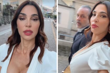 ''Sei in costume'': il futuro marito di Cecilia Capriotti la critica per l'abito di Scervino secondo lui troppo scollato, lei lo attacca - Gossip.it