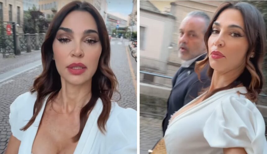 ''Sei in costume'': il futuro marito di Cecilia Capriotti la critica per l'abito di Scervino secondo lui troppo scollato, lei lo attacca - Gossip.it