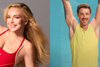 Lindsay Lohan e Dylan Efron Star nella nuova campagna Old Navy Activewear - Acquista ora gli sguardi in vendita!